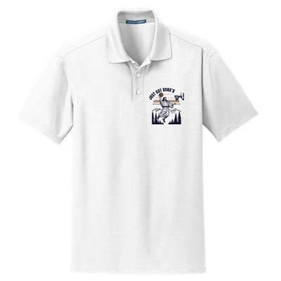 Just Got Dunked Funny Baptism Dry Zone Grid Polo