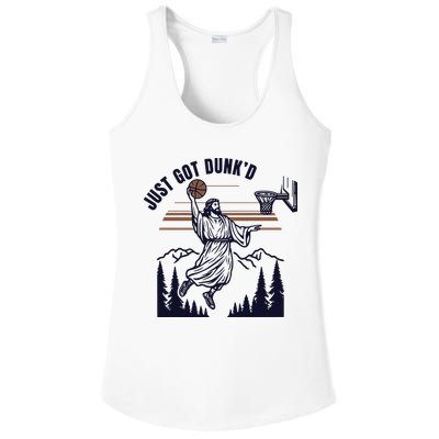 Just Got Dunked Funny Baptism Ladies PosiCharge Competitor Racerback Tank