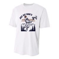 Just Got Dunked Funny Baptism Youth Performance Sprint T-Shirt