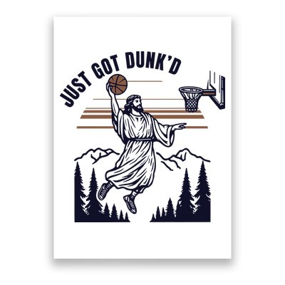 Just Got Dunked Funny Baptism Poster