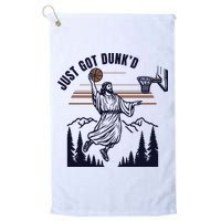 Just Got Dunked Funny Baptism Golf Towel