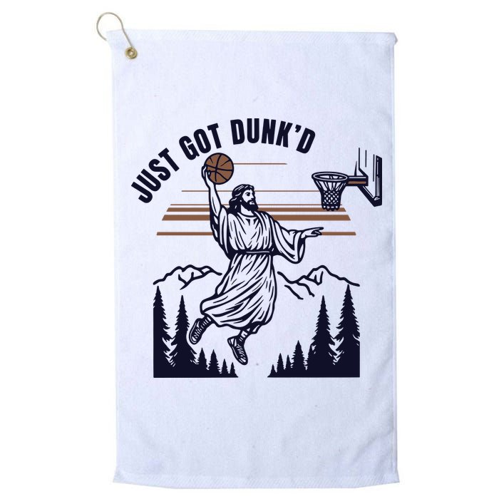 Just Got Dunked Funny Baptism Golf Towel
