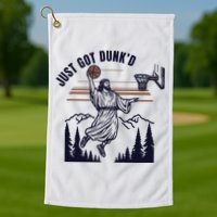 Just Got Dunked Funny Baptism Golf Towel