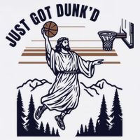 Just Got Dunked Funny Baptism Golf Towel