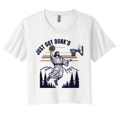 Just Got Dunked Funny Baptism Crop Top