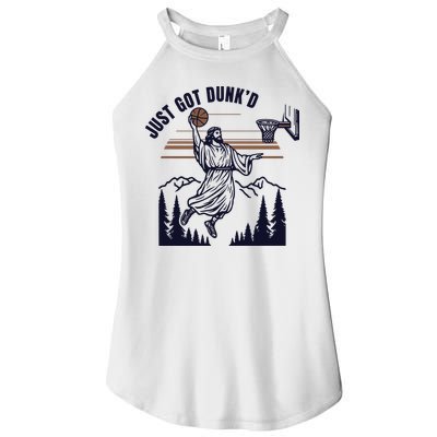 Just Got Dunked Funny Baptism Women's Perfect Tri Rocker Tank