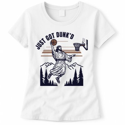 Just Got Dunked Funny Baptism Womens T-Shirt