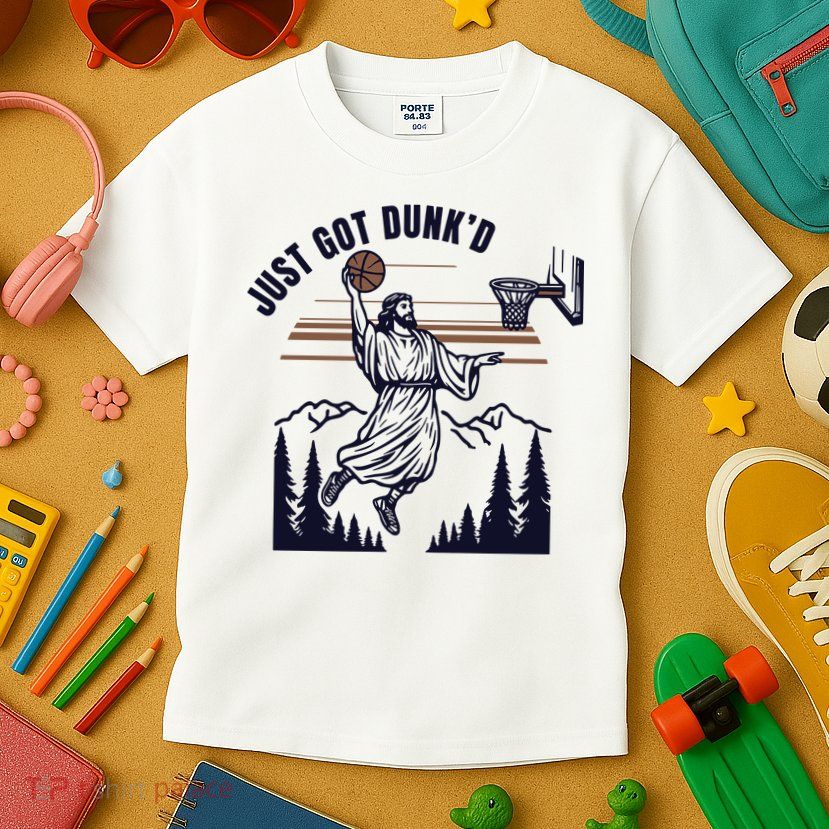 Just Got Dunked Funny Baptism Kids T-Shirt