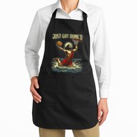 Just Got Dunked Jesus Dunking Baptism Playing Basketball Apron