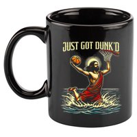 Just Got Dunked Jesus Dunking Baptism Playing Basketball 11oz C Handle Ceramic Mug