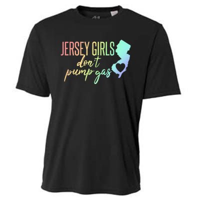 Jersey Girl Dont Pump Gas State Heart Cooling Performance Crew T-Shirt