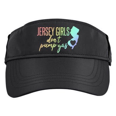 Jersey Girl Dont Pump Gas State Heart Adult Drive Performance Visor