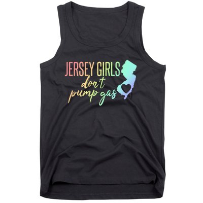 Jersey Girl Dont Pump Gas State Heart Tank Top