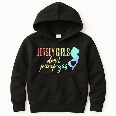Jersey Girl Dont Pump Gas State Heart Kids Hoodie