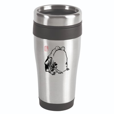 Japanese Grumpy Frog Ukiyoe Anime Japanese 16oz Travel Tumbler