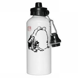 Japanese Grumpy Frog Ukiyoe Anime Japanese Aluminum Water Bottle