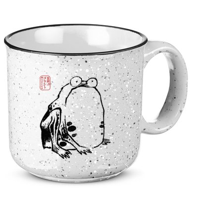 Japanese Grumpy Frog Ukiyoe Anime Japanese 15oz Campfire Ceramic Mug