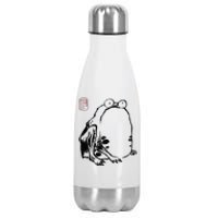 Japanese Grumpy Frog Ukiyoe Anime Japanese Stainless Steel Insulated Water Bottle