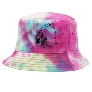 Japanese Grumpy Frog Ukiyoe Anime Japanese Tie-Dyed Bucket Hat