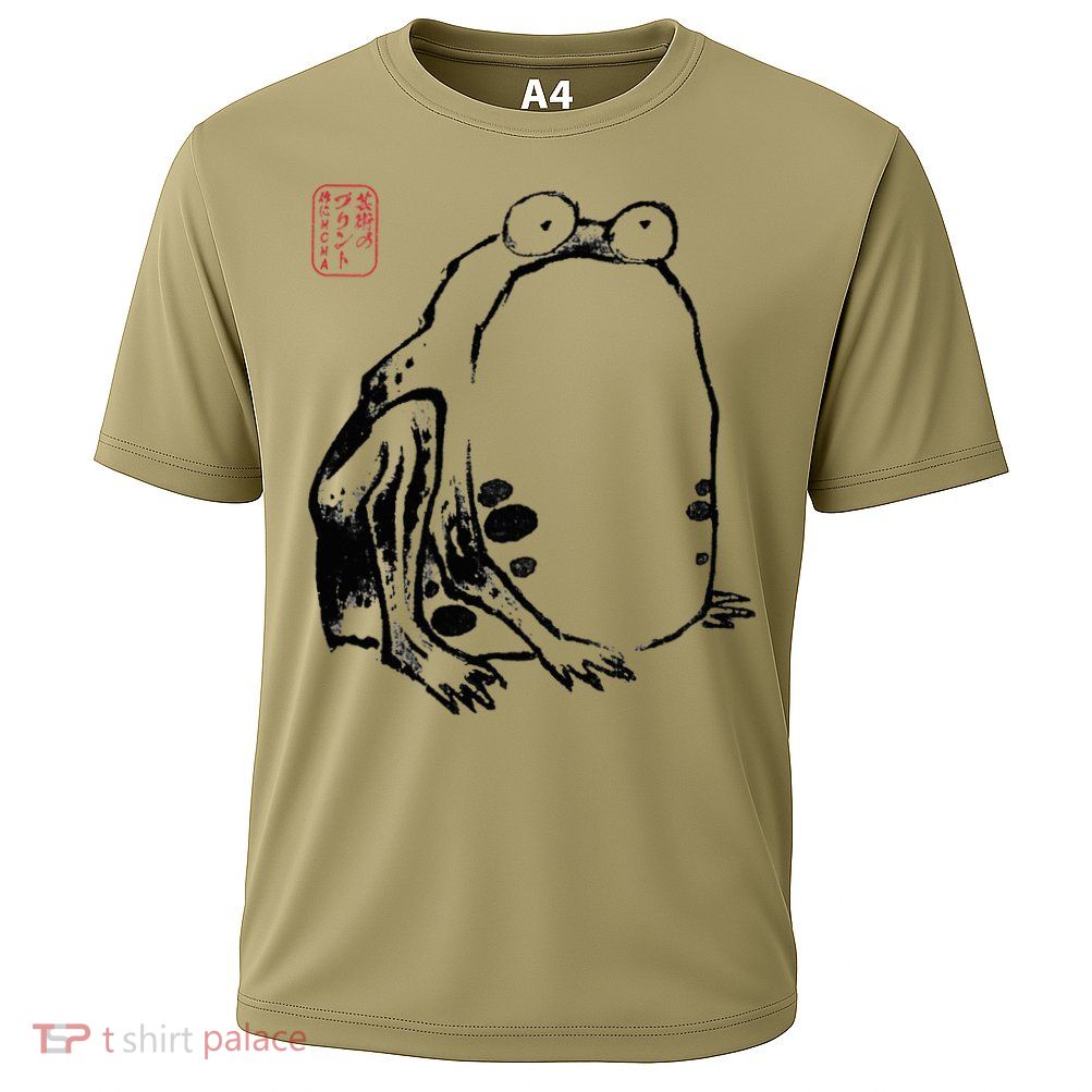 Japanese Grumpy Frog Ukiyoe Anime Japanese Performance Shirt