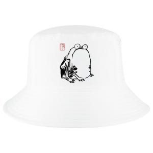 Japanese Grumpy Frog Ukiyoe Anime Japanese Cool Comfort Performance Bucket Hat