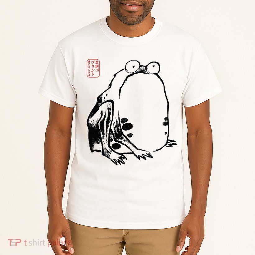 Japanese Grumpy Frog Ukiyoe Anime Japanese Tall T-Shirt