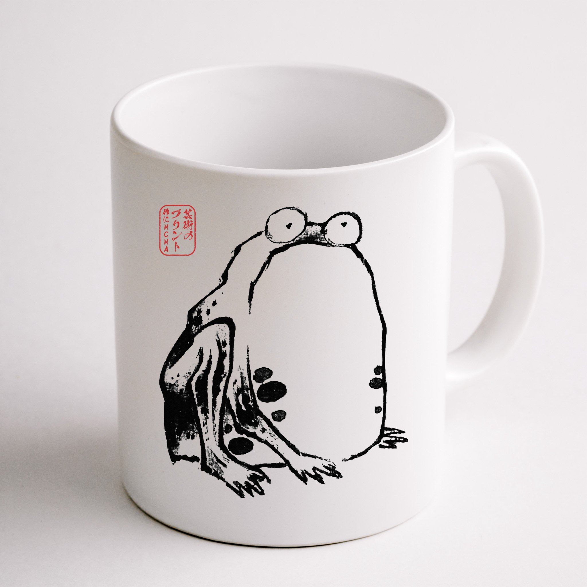 Japanese Grumpy Frog Ukiyoe Anime Japanese Mug