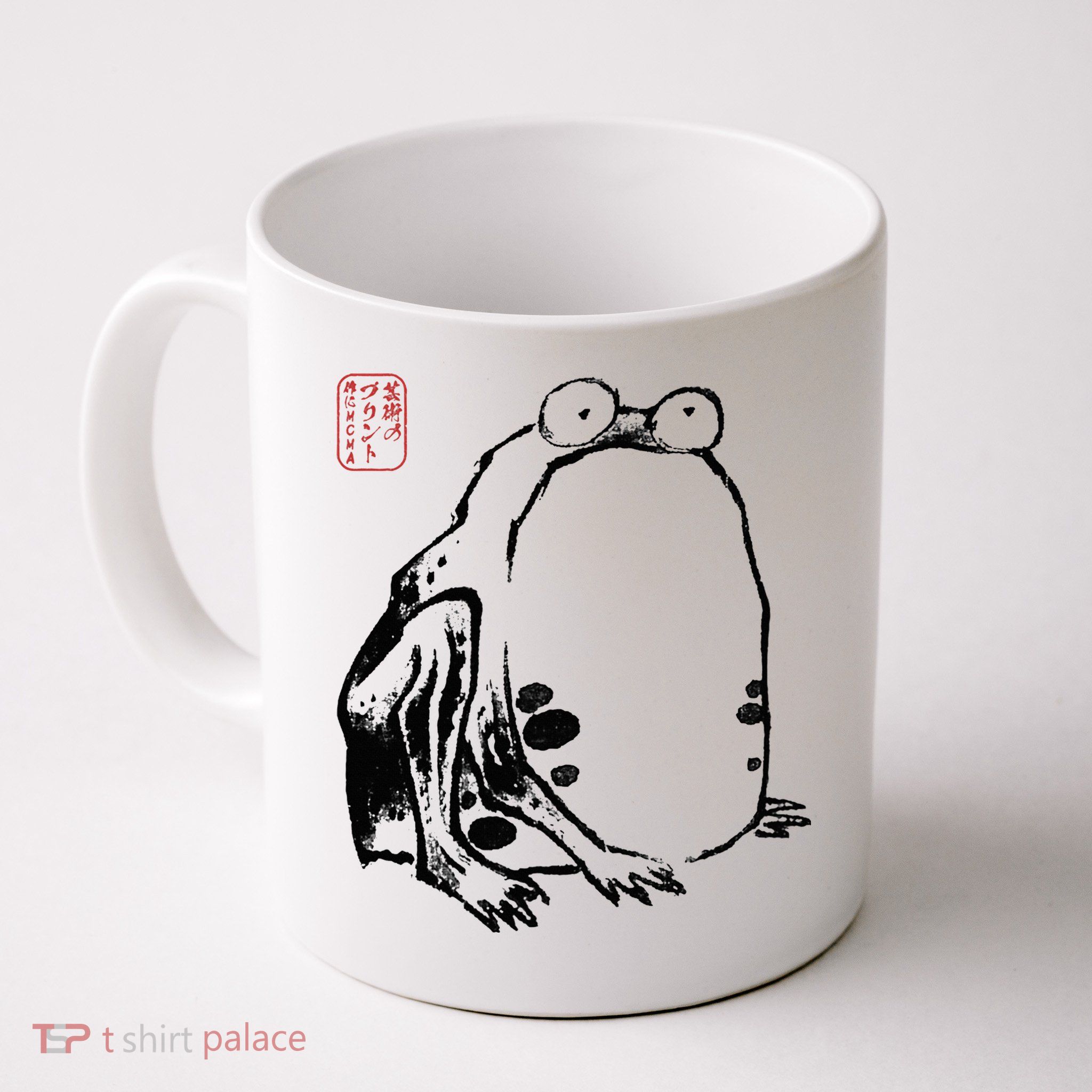 Japanese Grumpy Frog Ukiyoe Anime Japanese Mug