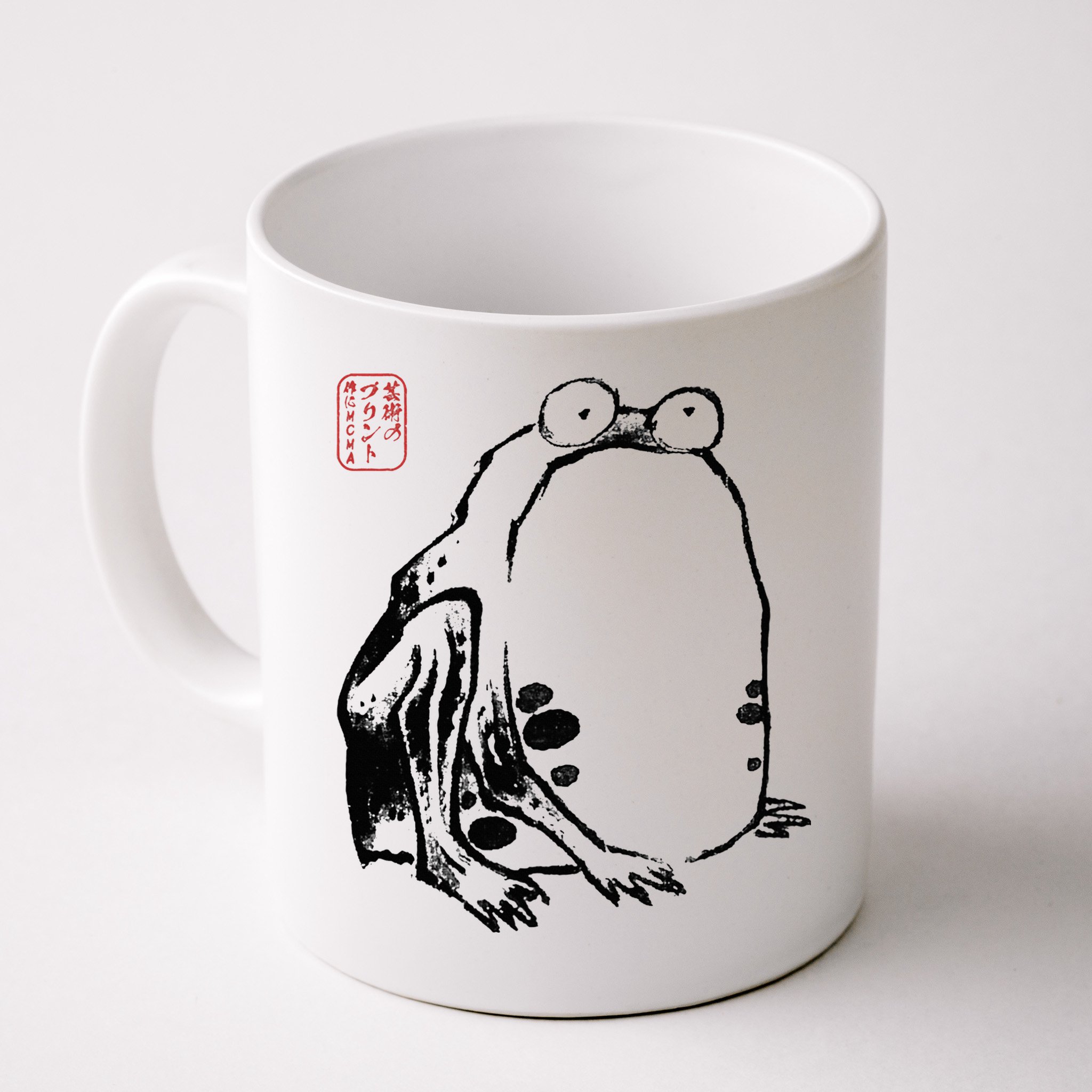 Japanese Grumpy Frog Ukiyoe Anime Japanese Mug