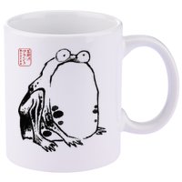 Japanese Grumpy Frog Ukiyoe Anime Japanese 11oz C Handle Ceramic Mug