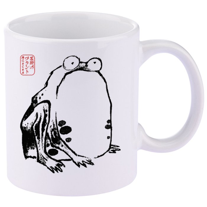 Japanese Grumpy Frog Ukiyoe Anime Japanese 11oz C Handle Ceramic Mug