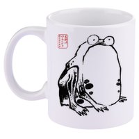 Japanese Grumpy Frog Ukiyoe Anime Japanese 11oz C Handle Ceramic Mug