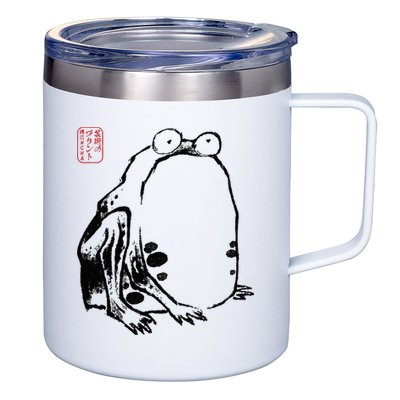 Japanese Grumpy Frog Ukiyoe Anime Japanese 12oz Stainless Steel Coffee Mug