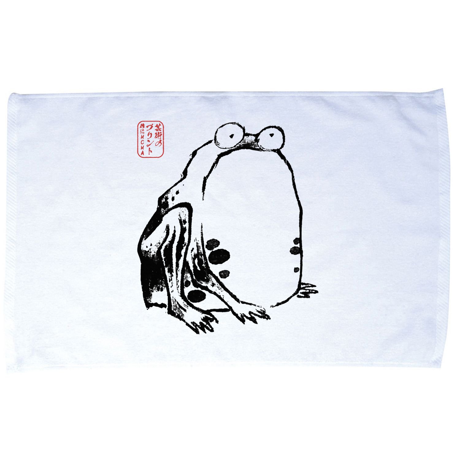 Japanese Grumpy Frog Ukiyoe Anime Japanese Microfiber Hand Towel