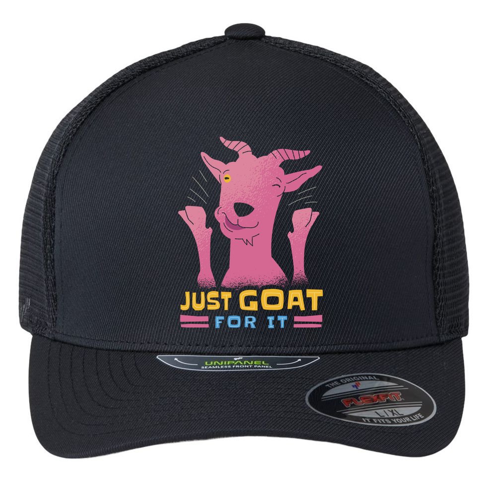 Just Goat For It Flexfit Unipanel Trucker Cap