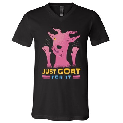Just Goat For It V-Neck T-Shirt