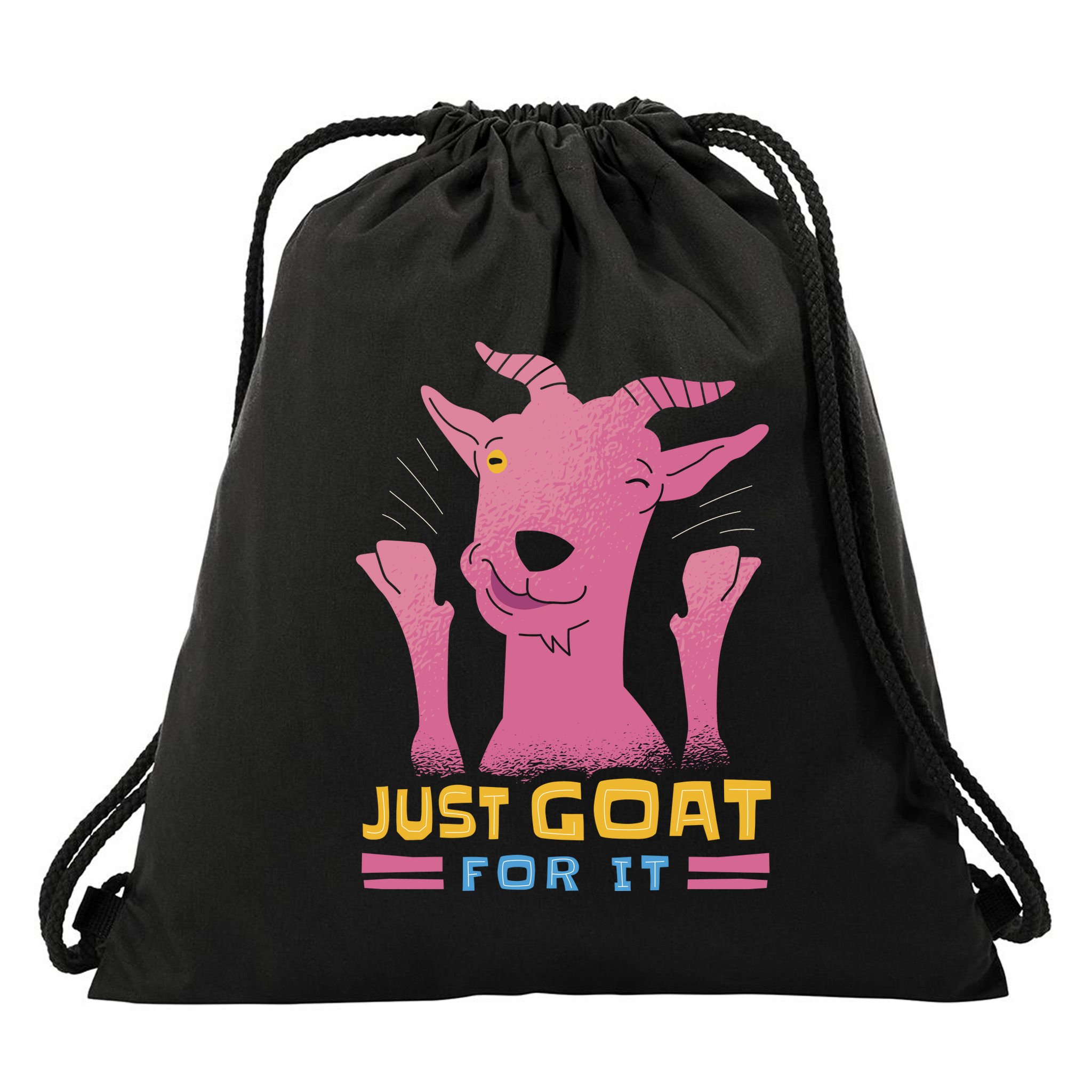 Just Goat For It Drawstring Bag