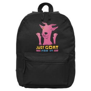 Just Goat For It 16 in Basic Backpack