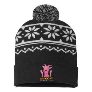 Just Goat For It USA-Made Snowflake Beanie