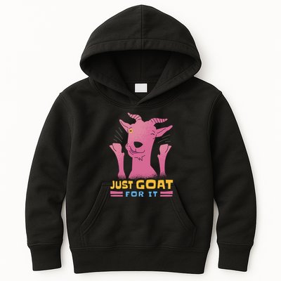 Just Goat For It Kids Hoodie