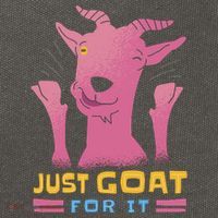Just Goat For It Cotton Canvas Backpack