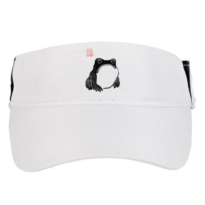 Japanese Grumpy Frog Toad Unimpressed Animal Funny Chubby Adult Drive Performance Visor