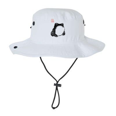 Japanese Grumpy Frog Toad Unimpressed Animal Funny Chubby Bucket Hat