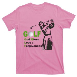 Jesus Golf God Offer Love And Forgiveness T-Shirt