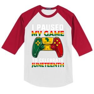 Juneteenth Great Gift African Juneteenth Gamer Cool Gift Kids Colorblock Raglan Jersey