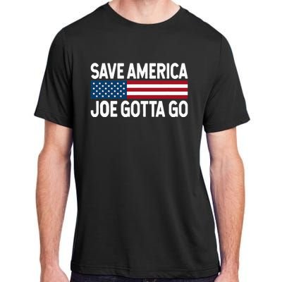 Joe Gotta Go Save America AntiBiden 86 46 Impeach Biden 46 Adult ChromaSoft Performance T-Shirt