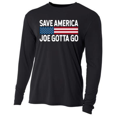 Joe Gotta Go Save America AntiBiden 86 46 Impeach Biden 46 Cooling Performance Long Sleeve Crew