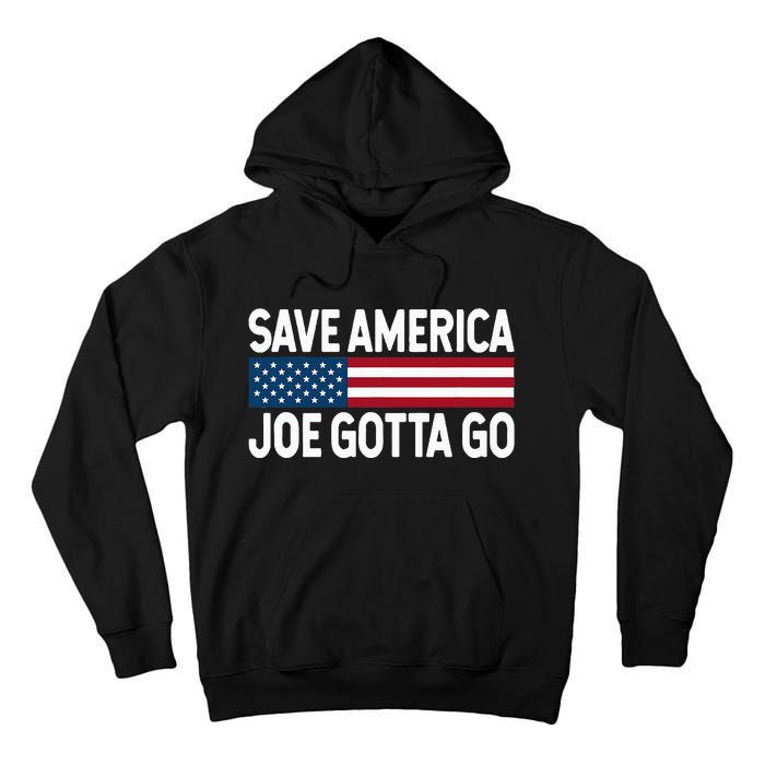 Joe Gotta Go Save America AntiBiden 86 46 Impeach Biden 46 Tall Hoodie