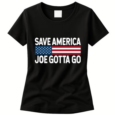 Joe Gotta Go Save America AntiBiden 86 46 Impeach Biden 46 Womens T-Shirt