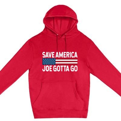 Joe Gotta Go Save America AntiBiden 86 46 Impeach Biden 46 Premium Pullover Hoodie